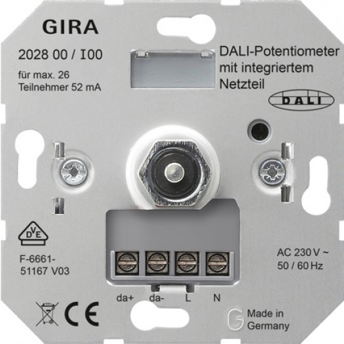 Merchandiser maandelijks Scheiding 202800 Gira DALI-potentiometer met geïntegreerde netvoeding - Goedkoper Met  Schakelmateriaal